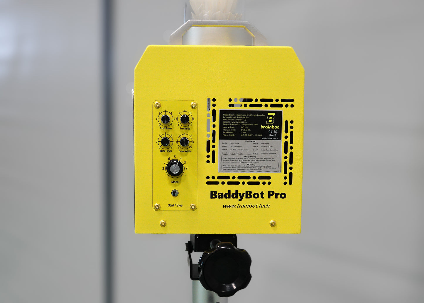 BaddyBot Pro Badminton Shuttlecock Feeder